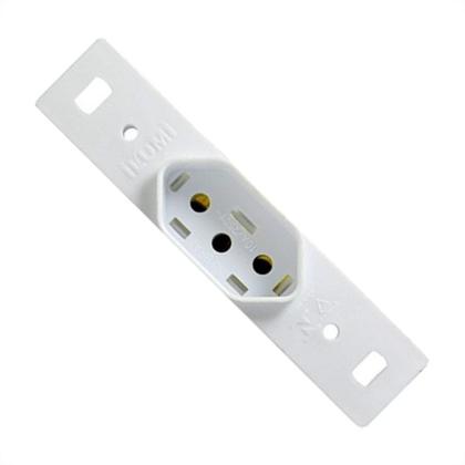 Imagem de Conjunto Ilumi Stylus Branco Sem Placa 1 Tomada 2P+T. 10A. - 20140/0