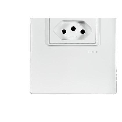 Imagem de Conjunto Ilumi Vivaz Branco Com Placa 1 Tomada 10A. - 78140