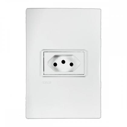 Imagem de Conjunto Ilumi Vivaz Branco Com Placa 1 Tomada 10A. - 78140