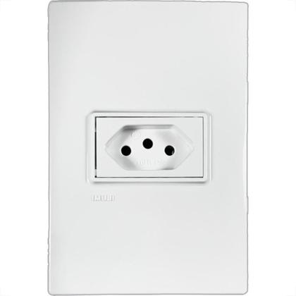 Imagem de Conjunto Ilumi Vivaz Branco Com Placa 1 Tomada 10A. - 78140