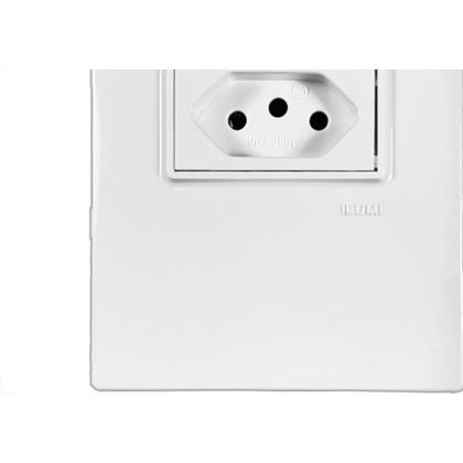 Imagem de Conjunto Ilumi Vivaz Branco Com Placa 1 Tomada 10A. - 78140