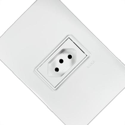 Imagem de Conjunto Ilumi Vivaz Branco Com Placa 1 Tomada 10A. - 78140