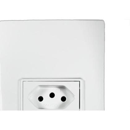 Imagem de Conjunto Ilumi Vivaz Branco Com Placa 1 Tomada 10A. - 78140