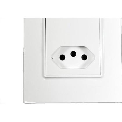 Imagem de Conjunto Ilumi Vivaz Branco Com Placa 2 Tomadas 20A. - 78121 Monobloco