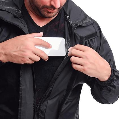 Imagem de Conjunto Impermeável para Moto Plus Preto Vértice 1212P