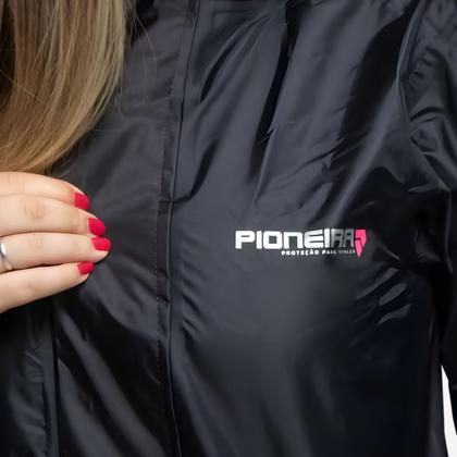 Imagem de Conjunto impermeável pioneira nylon urban feminino preto