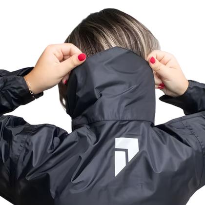 Imagem de Conjunto impermeável pioneira nylon urban feminino preto