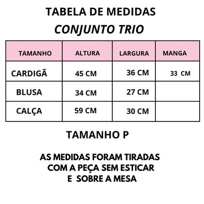 Imagem de Conjunto Infantil  3 Peças Lanzinha Roupa de Frio Menina 