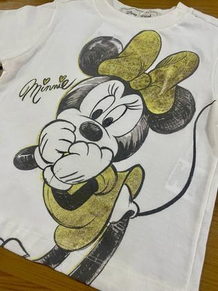 Imagem de Conjunto Infantil Animê Verão Shorts Amarelo e Blusa Minnie