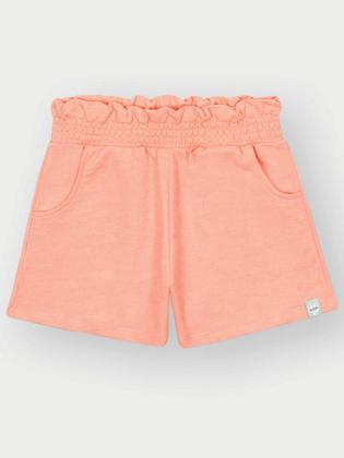 Imagem de Conjunto Infantil Belime Verão com Shorts e Regata Laranja Coração