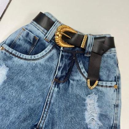 Imagem de Conjunto Infantil Blogueirinha Cropped Calça Jeans Moda Luxo