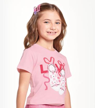Imagem de Conjunto Infantil Blusa Com Saia Trick Nick Rosa