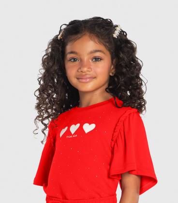 Imagem de Conjunto Infantil Blusa Com Shorts Trick Nick Laranja