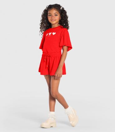 Imagem de Conjunto Infantil Blusa Com Shorts Trick Nick Laranja