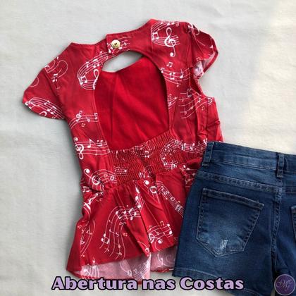 Imagem de Conjunto Infantil Blusa e Short 88695 - Malwee Carinhoso