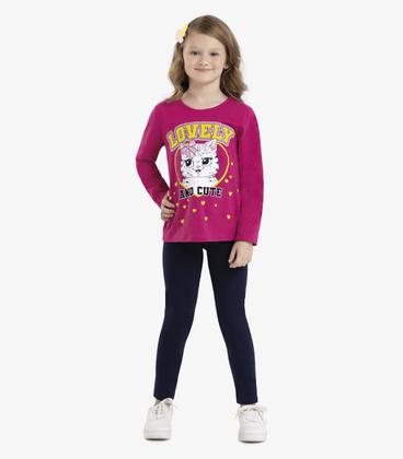 Imagem de Conjunto infantil blusa manga longa com calça rovitex kids