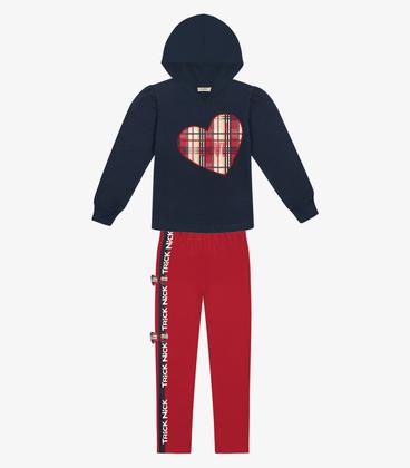 Imagem de Conjunto Infantil Blusão Com Legging Trick Nick Azul