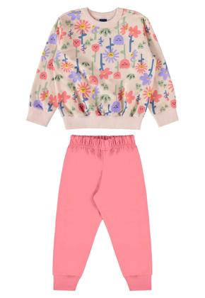 Imagem de Conjunto Infantil Blusão e Calça em Moletom Bee Loop