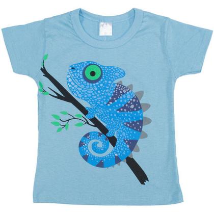 Imagem de Conjunto Infantil Camaleão Azul com Preto