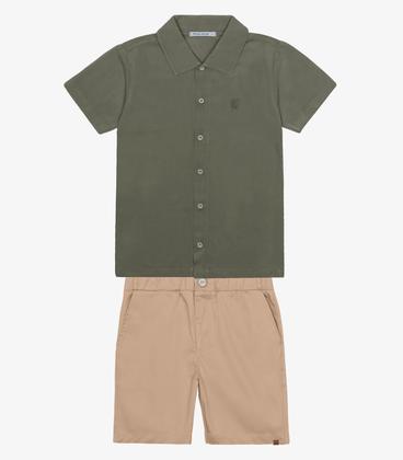 Imagem de Conjunto Infantil Camisa Com Bermuda Trick Nick Verde