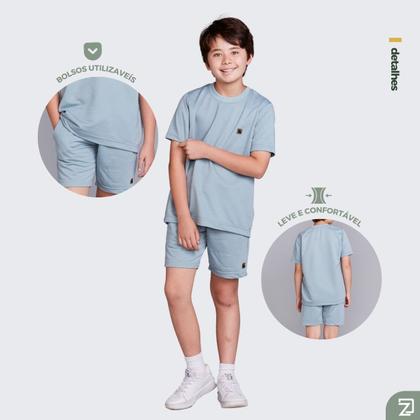 Imagem de Conjunto Infantil Camisa e Bermuda Confortável