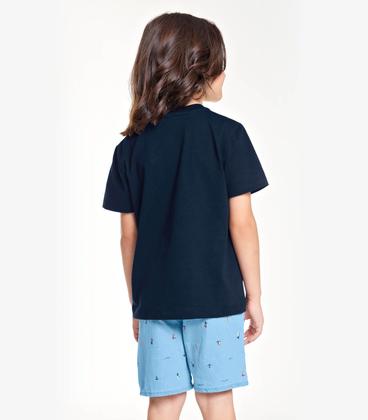 Imagem de Conjunto Infantil Camiseta Com Bermuda Trick Nick Azul