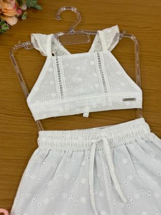 Imagem de Conjunto Infantil Catavento Verão Com Shorts e Cropped Ano Novo Laise