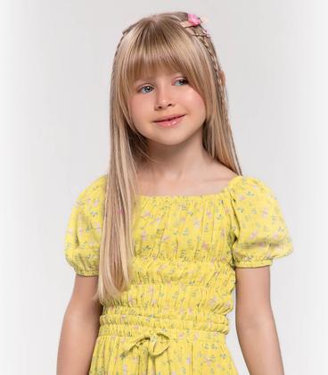 Imagem de Conjunto Infantil Ciganinha Com Shorts Trick Nick Amarelo