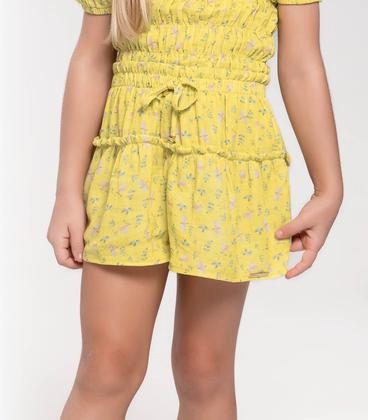 Imagem de Conjunto Infantil Ciganinha Com Shorts Trick Nick Amarelo