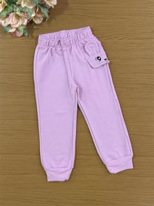 Imagem de Conjunto Infantil Cinti Inverno com Calça e Casaco Lilás Coelhinha com Strass