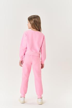 Imagem de Conjunto Infantil Cinti Inverno com Calça e Casaco Rosa Coelhinha com Strass