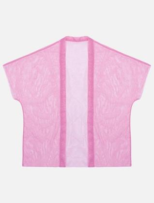 Imagem de Conjunto Infantil Cinti Verão Shorts Lilás e Top Com Sobreposição Em Tule