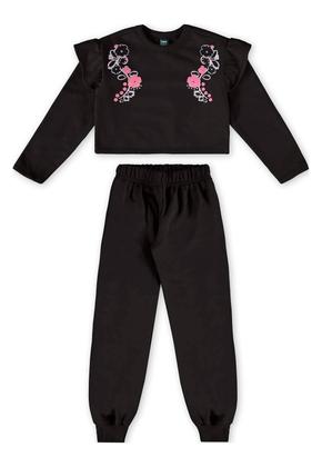 Imagem de Conjunto Infantil com Blusa Cropped e Calça Bee Loop