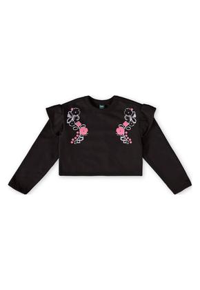 Imagem de Conjunto Infantil com Blusa Cropped e Calça Bee Loop