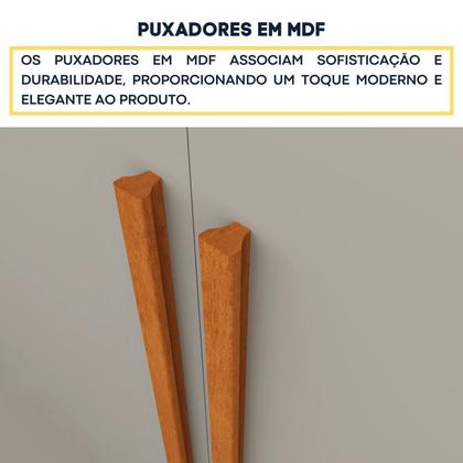 Imagem de Conjunto Infantil com Cama 100% MDF e Guarda-Roupa Harmonia Espresso Móveis