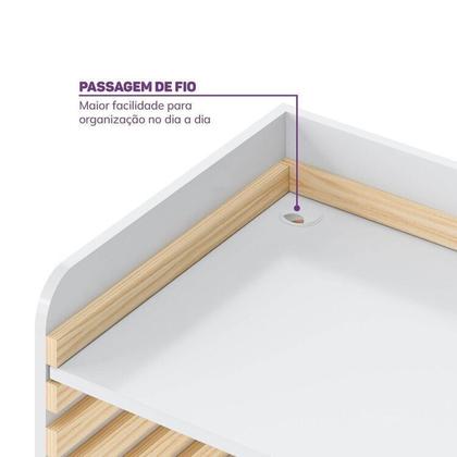 Imagem de Conjunto Infantil com Escrivaninha e Cadeira Evolutiva Wave Casatema MadeiraOriginals