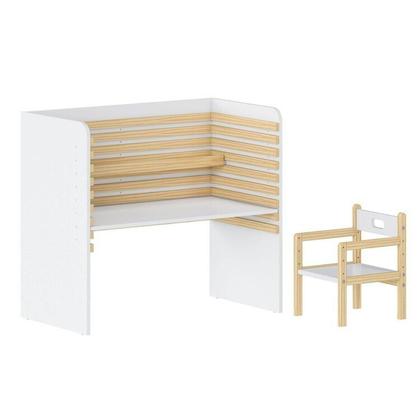 Imagem de Conjunto Infantil com Escrivaninha e Cadeira Evolutiva Wave Casatema MadeiraOriginals