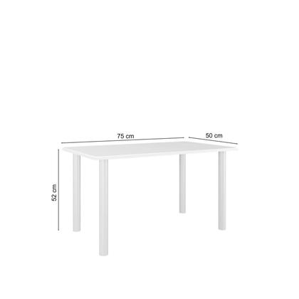 Imagem de Conjunto Infantil com Mesa 75x50cm com 4 Cadeiras Laura Branco