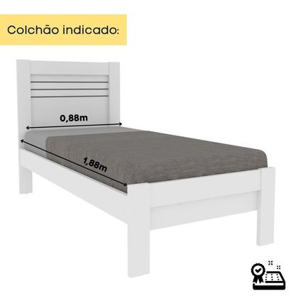 Imagem de Conjunto Infantil Completo com Cama 100% MDF, Guarda Roupa e Cômoda Harmonia Espresso Móveis