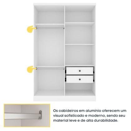 Imagem de Conjunto Infantil Completo com Cama 100% MDF, Guarda Roupa e Cômoda Harmonia Espresso Móveis