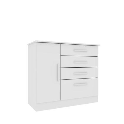 Imagem de Conjunto Infantil Completo com Cama 100% MDF, Guarda Roupa e Cômoda Harmonia Espresso Móveis