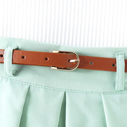 Imagem de Conjunto Infantil de Bebê Para Meninas Social Moda Verão Casual Camisa E Saia com Cinto