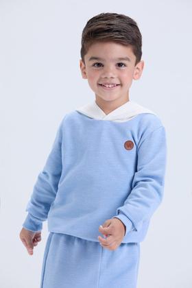 Imagem de Conjunto Infantil de Inverno Masculino Moletom Jet