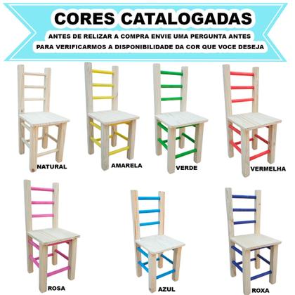 Imagem de Conjunto Infantil De Mesa Com Bau+2 Cadeira Colorida