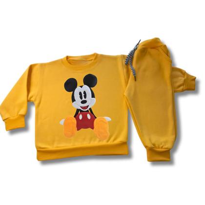 Imagem de Conjunto Infantil de Moletom Flanelado Menino Menina Bebê Mickey