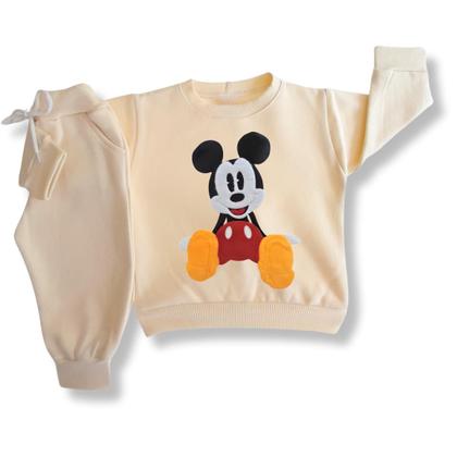 Imagem de Conjunto Infantil de Moletom Flanelado Menino Menina Bebê Mickey