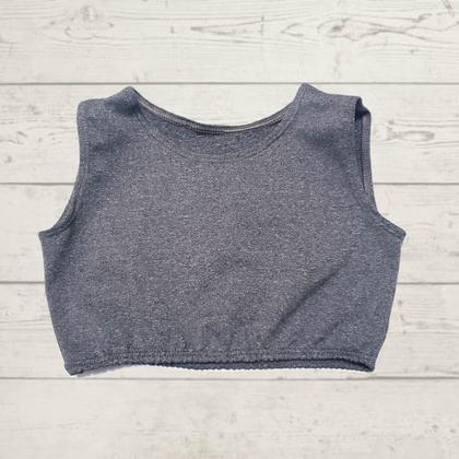 Imagem de Conjunto Infantil e Juvenil para treino short e top cinza