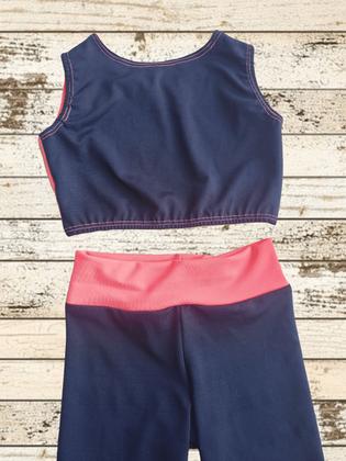Imagem de Conjunto Infantil e Juvenil para treino short e top minidiva