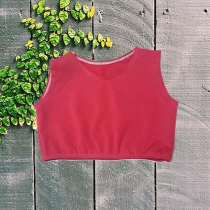 Imagem de Conjunto Infantil e Juvenil para treino short e top rosa