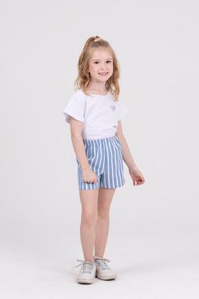 Conjunto Infantil Ecológico Listras Branco - Vida Costeira Imagem de Conjunto Infantil Ecológico Listras Branco
